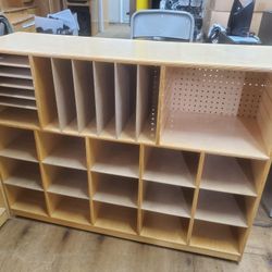 2 WIDE BOOKCASE/SHELVES (HOME47)