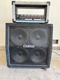 Fender M80 pro head with Carvin Half Stack