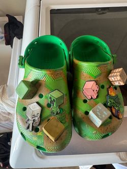Kids Minecraft crocs size 13