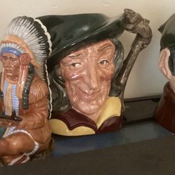 Royal Doulton Mugs and Figurines (some with signatures)