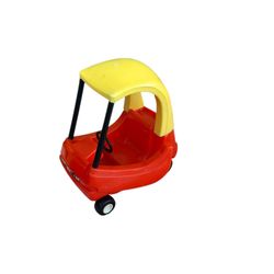Little Tikes Cozy Coupe Toy Car – Classic Red & Yellow – Mini Size – Preowned