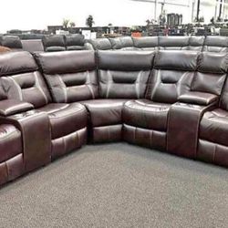 New Power Recliner Sectional Couch! Free Delivery 🚚! Financing Available! 