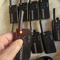 Lot of 10 Kenwood PKT-23 UHF 4CH Pocket Two Way Radios

