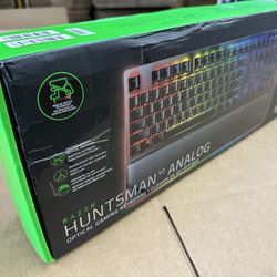 Razer Huntsman V2 Analog Gaming Keyboard: Adjustable Actuation via Analog Optical Switches - Rapid Trigger Mode - Chroma RGB Lighting 
