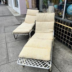 Vintage Brown Jordan Woven Lounge Chair