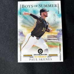 Paul Skenes Panini Boys of Summer baseball card