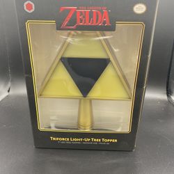 The Legend Of Zelda Triforce Plug In Light Up Christmas Tree Topper Ships Fast