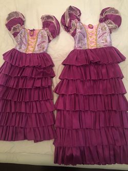 2 Rapunzel Tangled Dresses/costumes