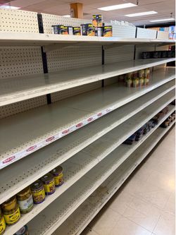 White Gondola Shelving