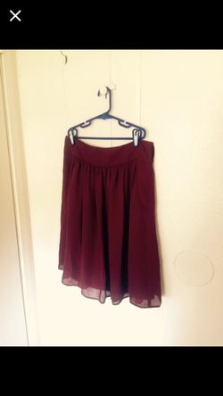 Maroon skirt