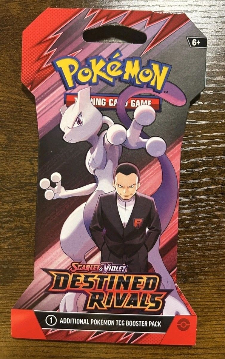 Pokemon Destined Rivals Booster (4) Hanger Pack Brand New