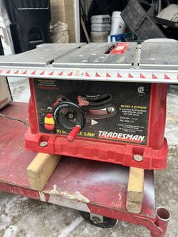 Tradesman 10 Inch Bench Table Saw  Model Number 8031 Very Good Condition