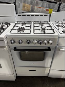 avanty white 4 burner range stove 24 inches