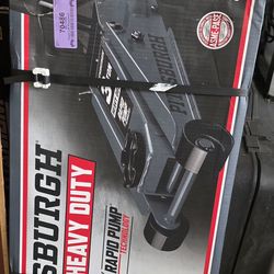 PITTSBURGH 3 Ton Floor Jack with RAPID PUMP, Slate Gray