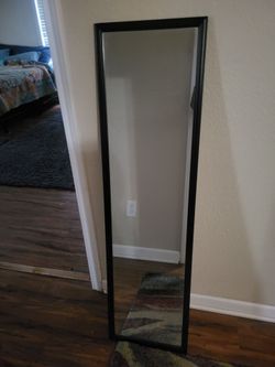 Mirror, full length, dark frame