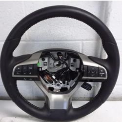 16-20 Lexus RX350 Black HEATED leather Steering Wheel
