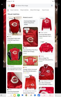 Reds starter coat no rips very nice