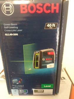 Bosch GLL40-20G Green-Beam Cross-Line Laser