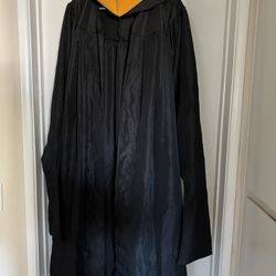 Master’s Graduation Cap, Gown, And Hood 