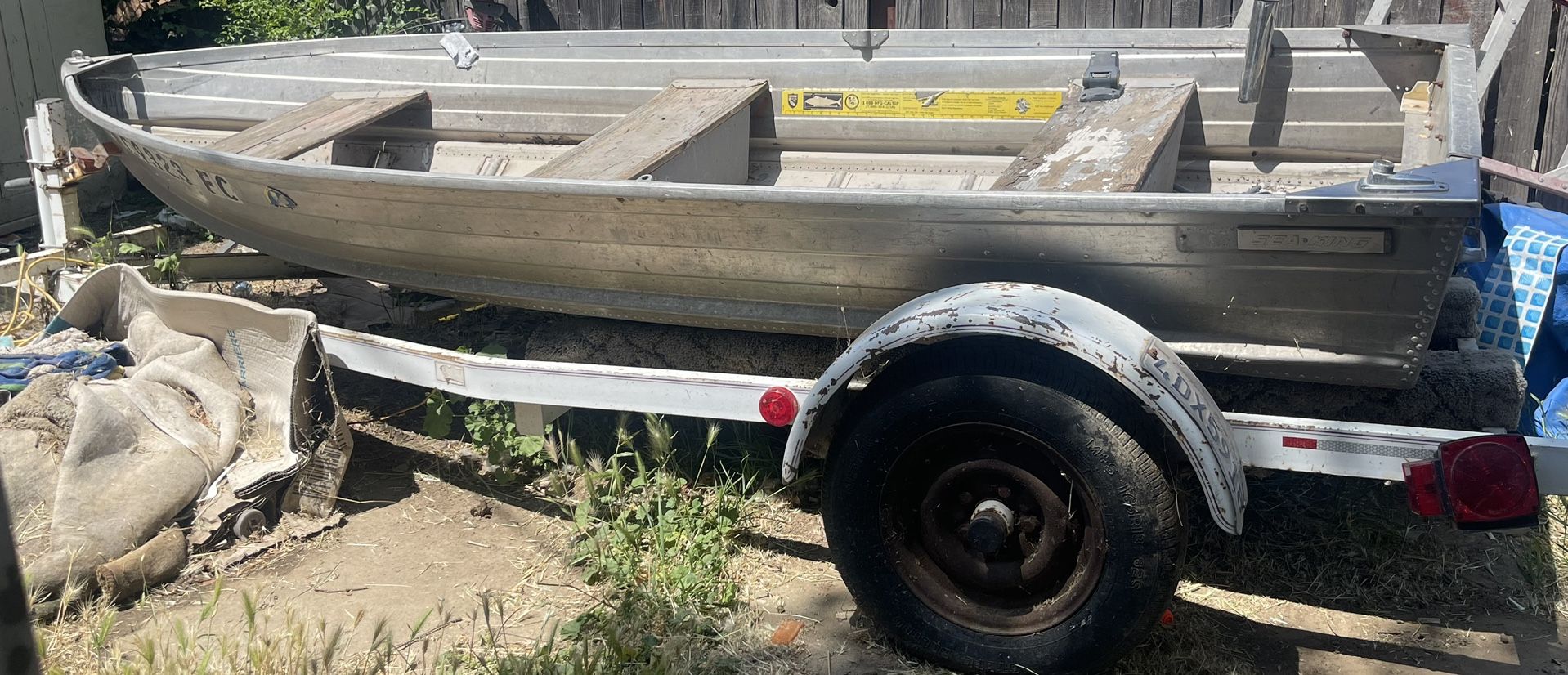 Fishing Boat And Trailer