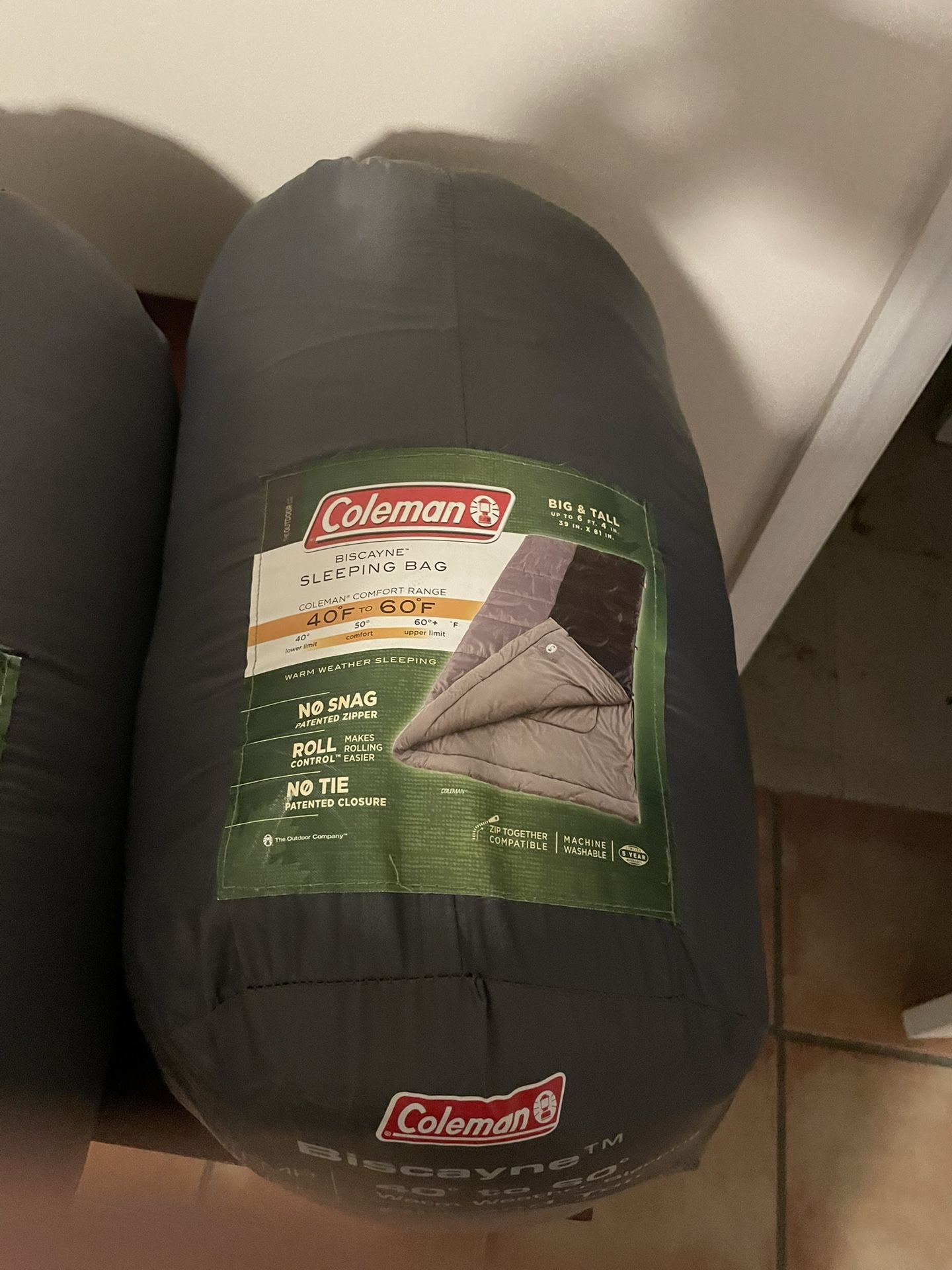 Coleman Biscayne Sleeping Bag 40°F X2