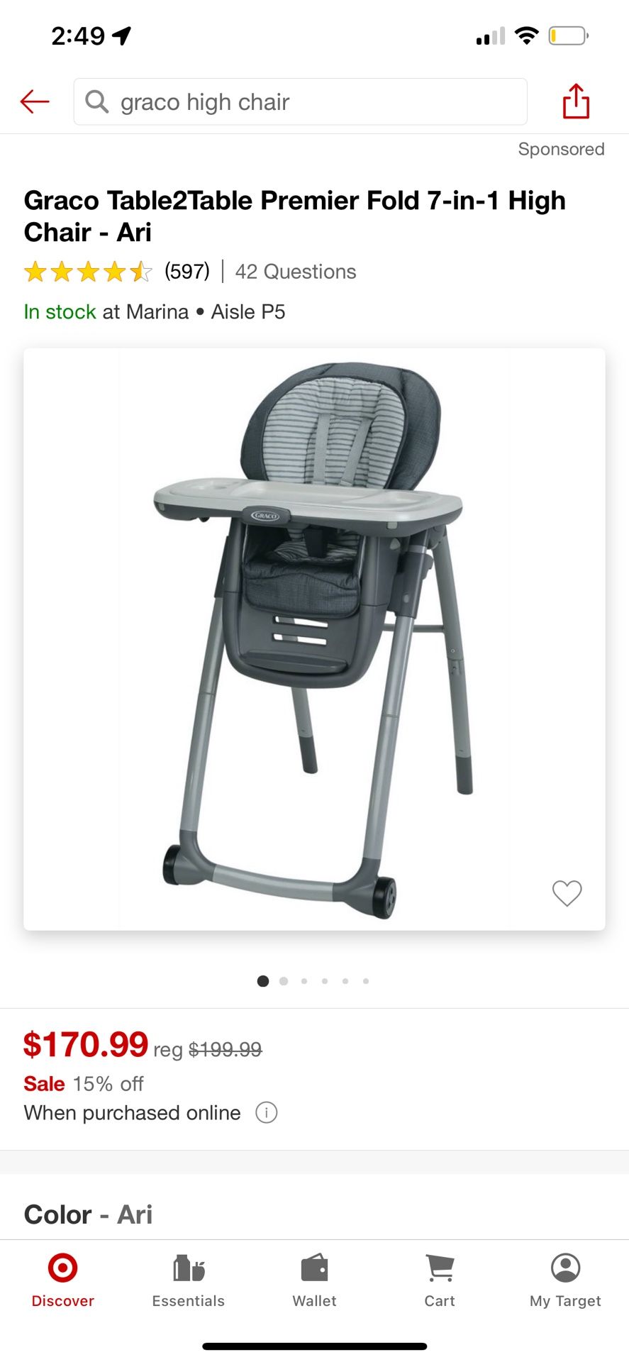 Graco convertible High chair