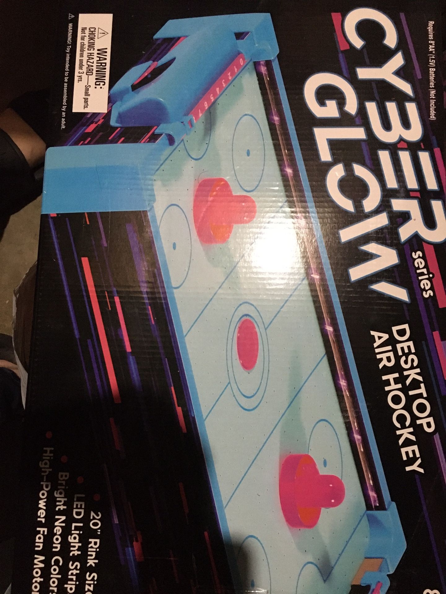Cyber Glow Hockey Table Top Game