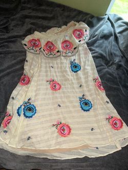 Anthropologie Large Off the Shoulder Dress (never worn tags on)