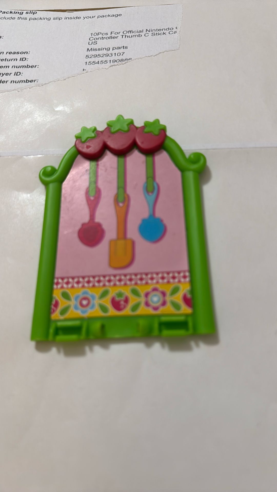 STRAWBERRY SHORTCAKE Berry Cafe Doll House replacement oven back wall splash only