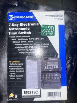 7 DAY ELECTRONIC ASTRONOMIC TIME SWITCH