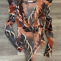 Mesh Bodysuit Top Size Small