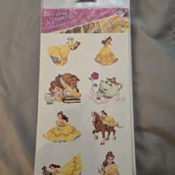 New. (9) Sheets Of Disney's Beauty And The Beast Temporary Tattoos. 