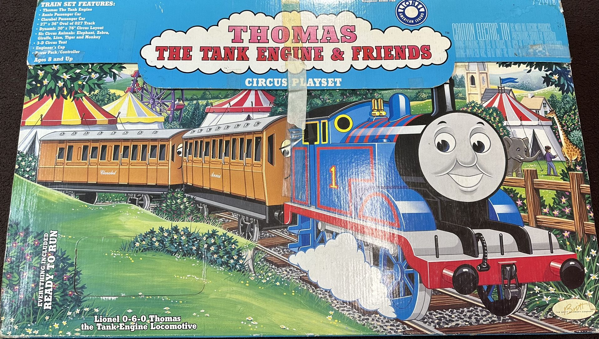 Thomas the Tank Engine LIONEL electric train/track - Circus Playset