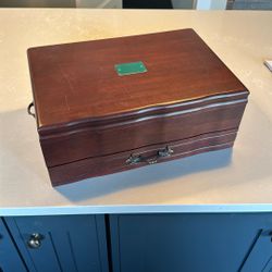 Reed And Barton Silverware Box Wood