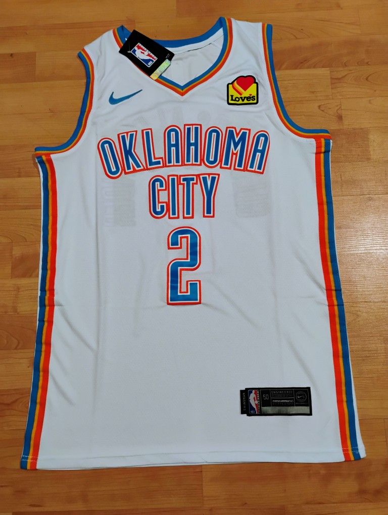 Shai Gilgeous Alexander OKC White Jersey 