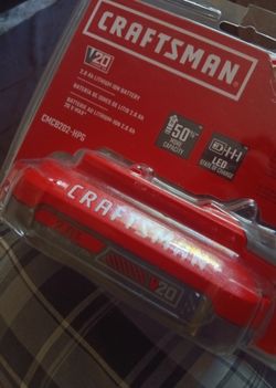 Craftsman 2.0 Ah 20v battery