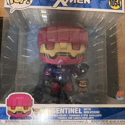 Giant Funko Sentinal With Mini Wolverine 