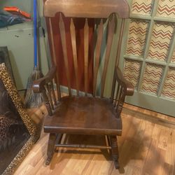 Nice Wooden Rocking Chair 