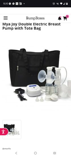 Breast Pump New With Extra Parts And Storage Bottles