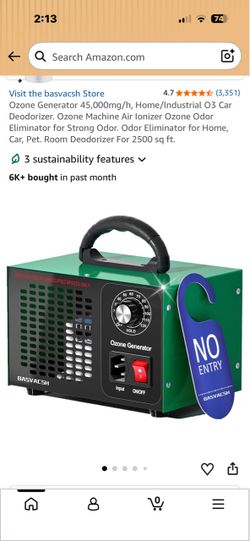 Ozone generator 45,000 mg/H