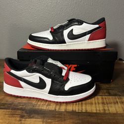 Air Jordan 1 Retro OG Low Black Toe Fast Ship!! - New Size 7Y