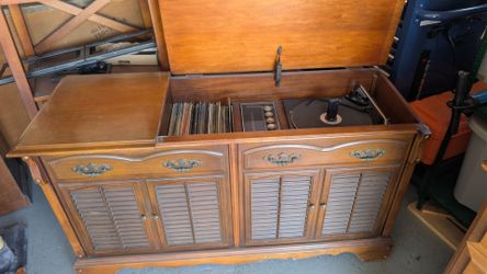 Antique record player