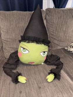 Resting Witch Face Zombinaland Tracy Scheff Pillow Halloween Plush