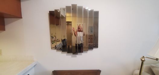 Mid-century modern mirror