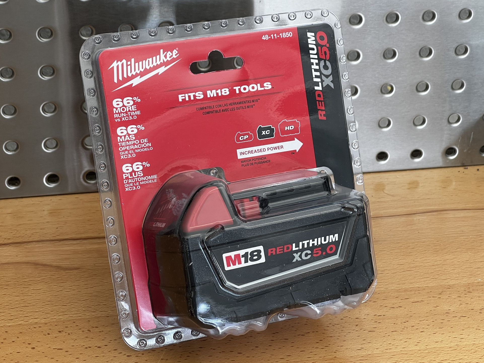 Milwaukee M18 18-Volt 5.0 Ah Lithium-Ion XC Extended Capacity Battery Pack BRAND NEW!