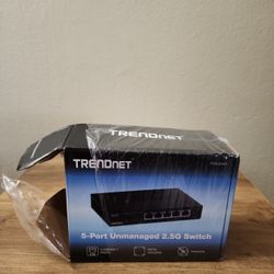 TRENDnet 5-Port Unmanaged 2.5G Switch, 5 x 2.5GBASE-T     (TEG-S350)