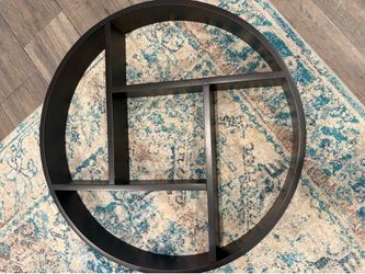 Circular wall shelf
