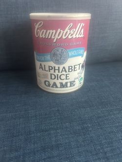Campbell’s Soup Alphabet Dice Game