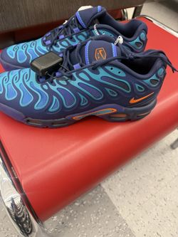 Nike Men's Air Max Plus Drift Shoes - Midnight Navy / Dusty Cactus / Persian Violet / Total Orange by Nike