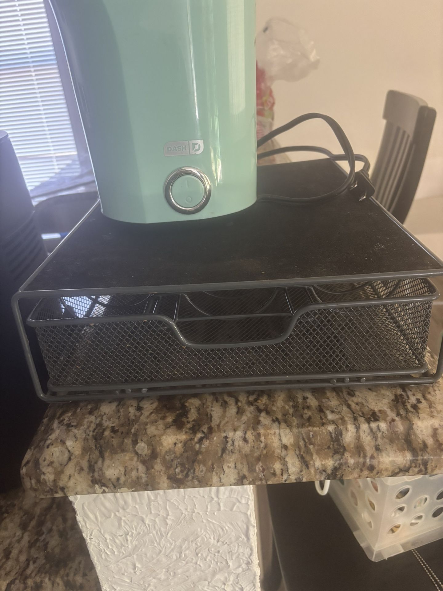 Coffee stand with drawer